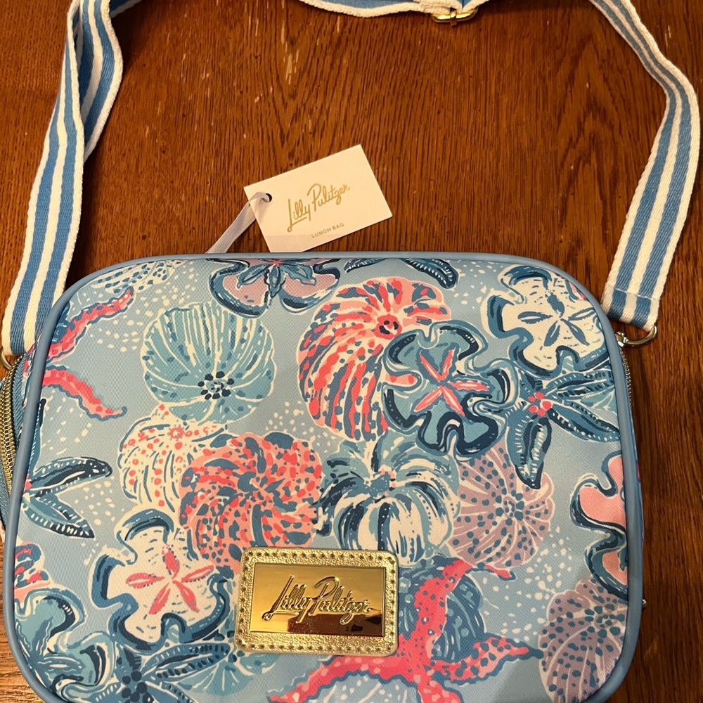 Lilly Pulitzer Lunch bag and Wine Cooler bundle with Coastal Floral Design